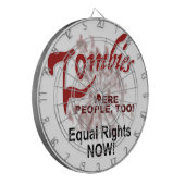 zombies waren ook mensen dartbord (Voorkant Links)