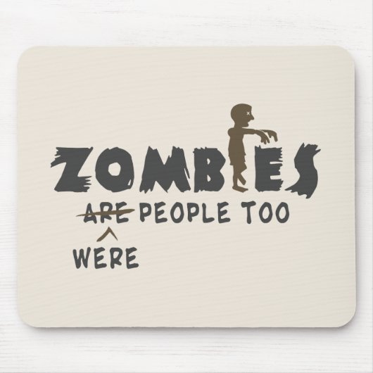 Zombies waren te veel mensen muismat (Voorkant)