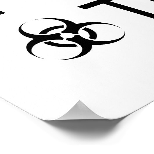 Zombies waren te veel mensen poster (Hoek)