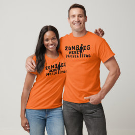 Zombies waren te veel mensen t-shirt