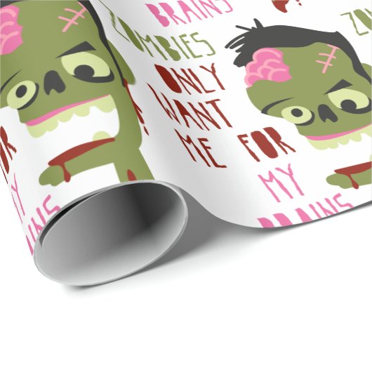 Zombies willen me cadeaupapier (Rol Hoek)