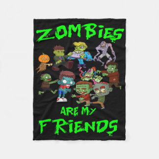 Zombies zijn mijn vrienden Halloween Fleece Deken