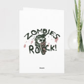 Zombiës zijn te veel mensen kaart (Achterkant)