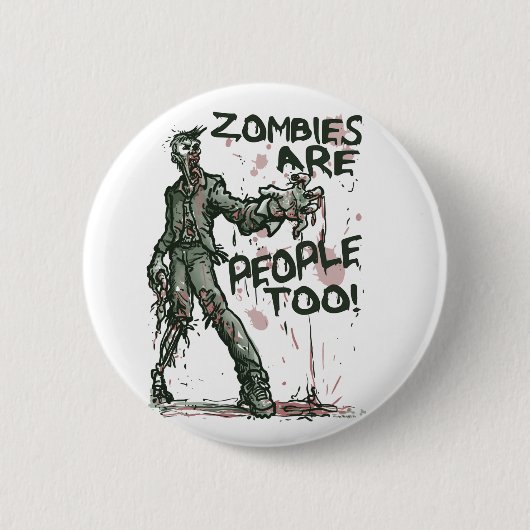 Zombiës zijn te veel mensen ronde button 5,7 cm (Voorkant)
