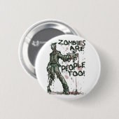 Zombiës zijn te veel mensen ronde button 5,7 cm (Voorkant /achterkant)