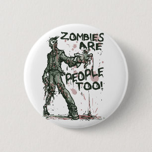 Zombiës zijn te veel mensen ronde button 5,7 cm