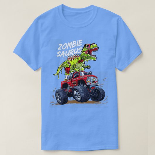 Zombiesaurus Dinosaurrex Riding 2 T-shirt (Design voorkant)