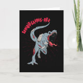 Zombiesaurus Rex Zombie Dino Kaart (Voorkant)