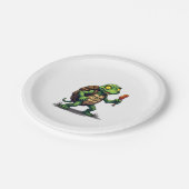 zombieschildpad papieren bordje (Gekanteld)
