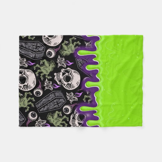 Zombieslib Fleece Deken (Voorkant (Horizontaal))