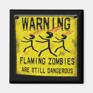 Zombiëswaarschuwing Magnetten Magneet