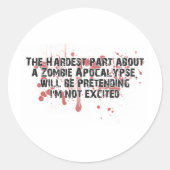 ZombieVerse Ronde Sticker (Voorkant)