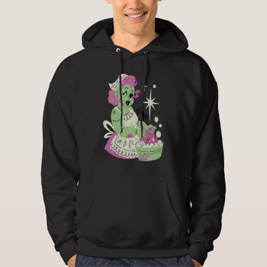 Zombievrouw Moeder Schoon Halloween Hoodie (Voorkant)