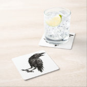Zombified Crow Kartonnen Onderzetters (Insitu)