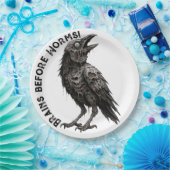 Zombified Crow Papieren Bordje (Feest)
