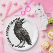 Zombified Crow Papieren Bordje (Feest)