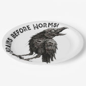 Zombified Crow Papieren Bordje (Gekanteld)