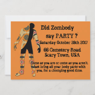 Zombody Say Party Kaart