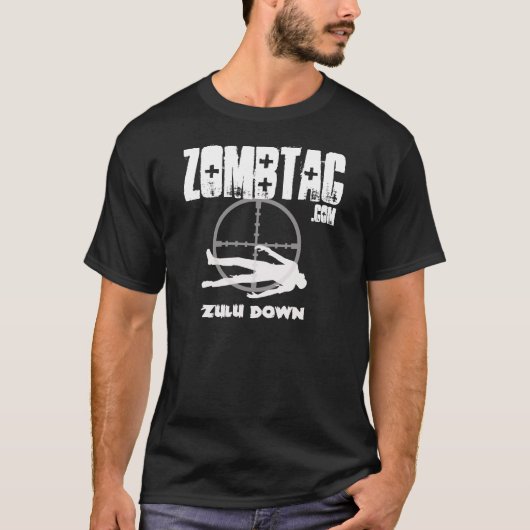 Zombtac Zulu Down Dark T-shirt (Voorkant)