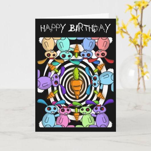 Zombunz Birthday Kaart (Gele Bloem)