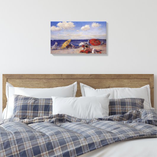 Zomdag aan de zeezijde (strand landschap) canvas afdruk (Insitu (Slaapkamer))