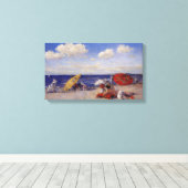 Zomdag aan de zeezijde (strand landschap) canvas afdruk (Insitu (Houten vloer))