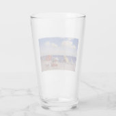 Zomdag aan de zeezijde (strand landschap) glas (Achterkant)