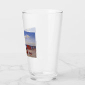 Zomdag aan de zeezijde (strand landschap) glas (Links)
