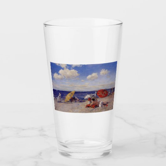Zomdag aan de zeezijde (strand landschap) glas (Voorkant)
