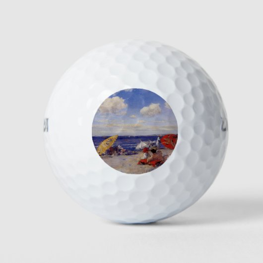 Zomdag aan de zeezijde (strand landschap) golfballen (Voorkant)