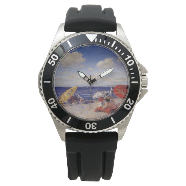 Zomdag aan de zeezijde (strand landschap) horloge (Voorkant)