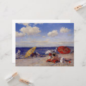 Zomdag aan de zeezijde (strand landschap) kaart (Voorkant / Achterkant in situ)