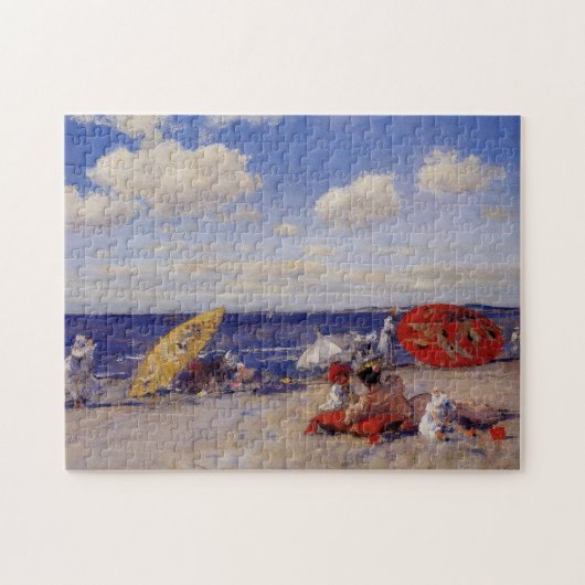 Zomdag aan de zeezijde (strand landschap) legpuzzel (Horizontaal)