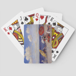 Zomdag aan de zeezijde (strand landschap) pokerkaarten