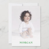 Zomdag Beach Gender Neutral 1st Birthday Party Kaart (Achterkant)