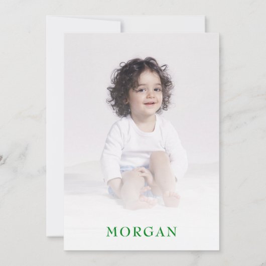 Zomdag Beach Gender Neutral 1st Birthday Party Kaart (Achterkant)