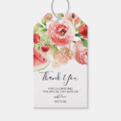 Zomdag- en winterfruit en groen Baby shower Cadeaulabel (Voorkant)