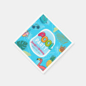 Zomdag in de zomerpool servet (Hoek)