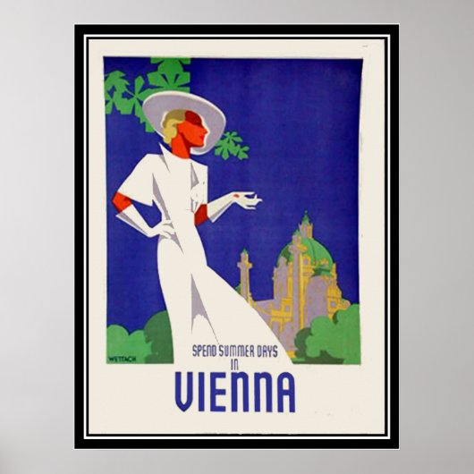 Zomdag in Wenen Afdrukken Poster (Voorkant)