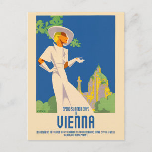 Zomdag in Wenen in de woensdagposter 1937 Briefkaart