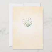 Zomdag Kind van wilde bloemen Kaart (Achterkant)