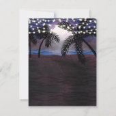 Zomdag Nachten Beach Weddenschap Save the Date Kaart (Achterkant)