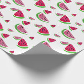Zomdag roze en rode watermeloen cadeaupapier (Hoek)