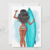 Zomdag Surf Beach Vacation Birthday Party Invitati Kaart (Voorkant)