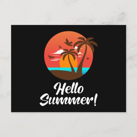 Zomdag Surf Zee Cool Sun Funny Gift Briefkaart (Voorkant)