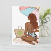 Zomdag vakantievakantie kaart (Staand voorkant)