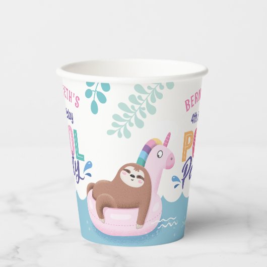 Zomdag van de zomer papieren bekers (Voorkant)