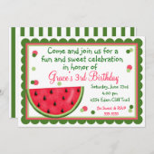 Zomdag watermeloen Zomdag Uitnodigingen (Voorkant / Achterkant)