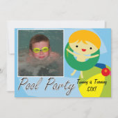 Zomdag Zwembrauwpoolfeest Kaart (Voorkant)