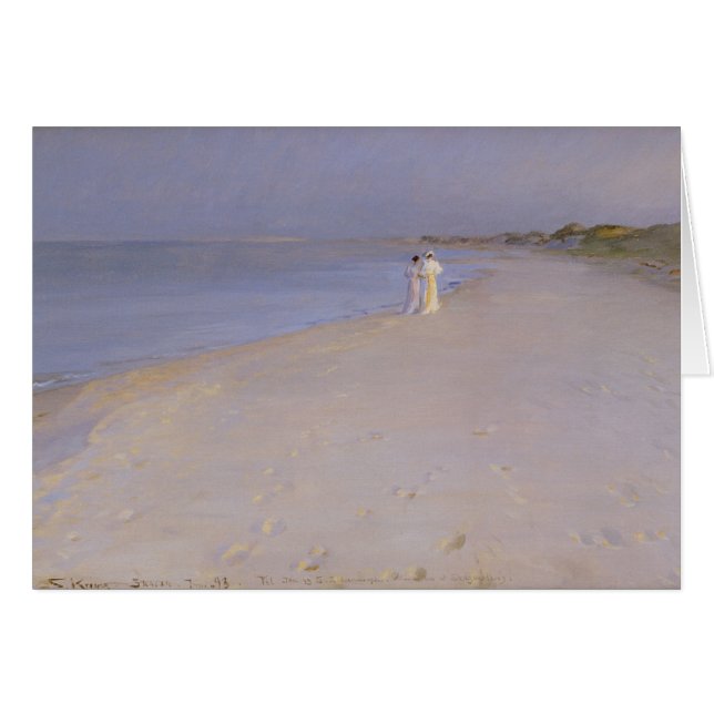 Zomdagavond bij de zuidstrand, Skagen, 1893 (Voorkant Horizontaal)